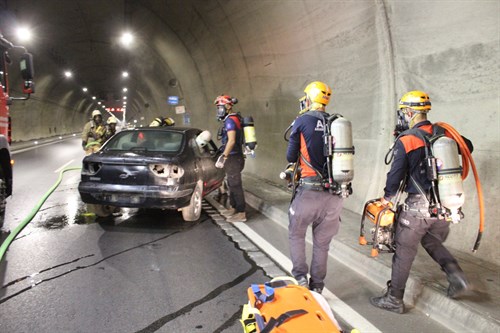 Sabuncubeli Tünelinde Trafik Kazası ve Yangın Senaryosuna Dayalı Tatbikat Yapıldı