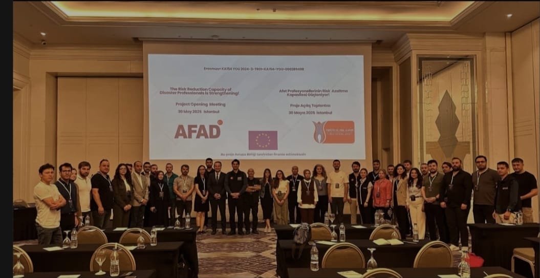 AFAD BAŞKANLIĞIMIZ KOORDİNATÖRLÜĞÜNDE YÜRÜTÜLEN VE ORTAĞI OLDUĞUMUZ ERASMUS+ KA154 PROJESİNİN AÇILIŞ TOPLANTISI İSTANBUL'DA GERÇEKLEŞTİRİLDİ